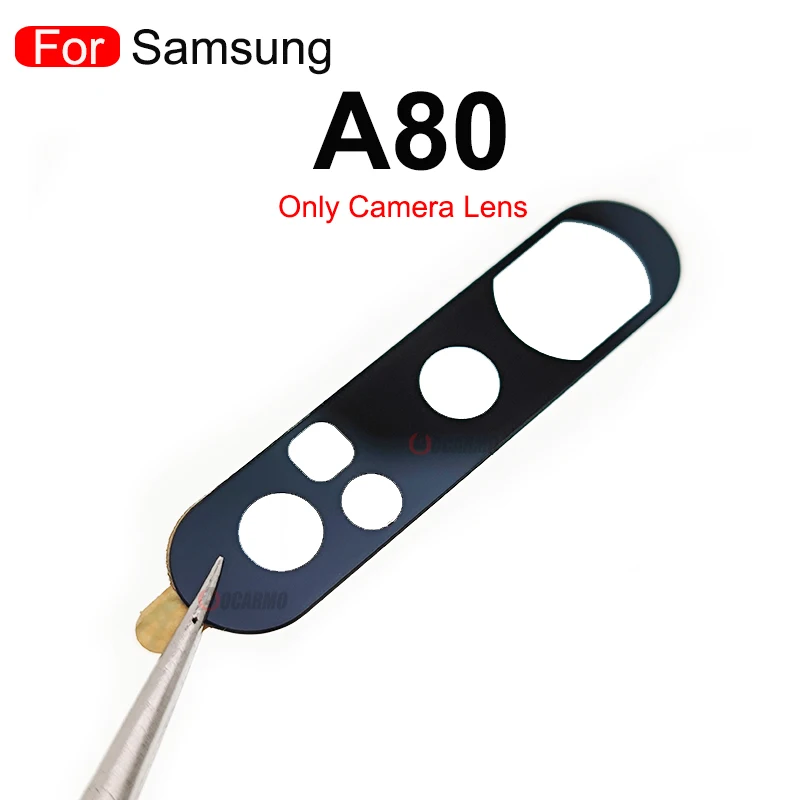 Rear Camera Glass Lens With Frame Holder For Samsung Galaxy A80 805F Replacement Parts