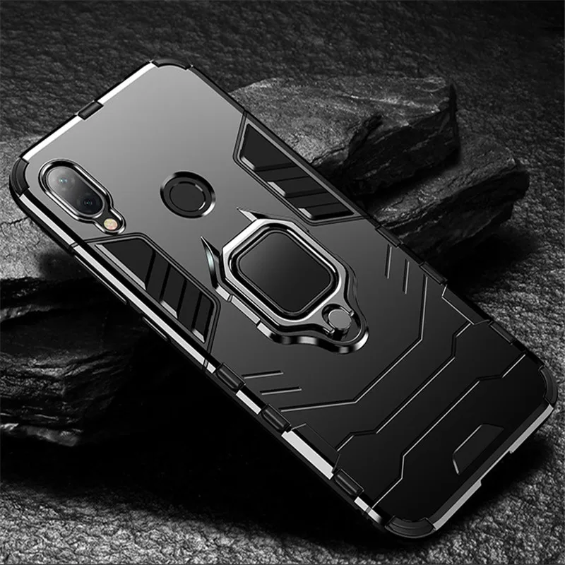 Case On The For Xiaomi Redmi  7 6 Pro 5 4X 4 in 1 Luxury Magnetic Shockproof Car Ring Cover For Redmi 4X 6X A2 5X A1 7