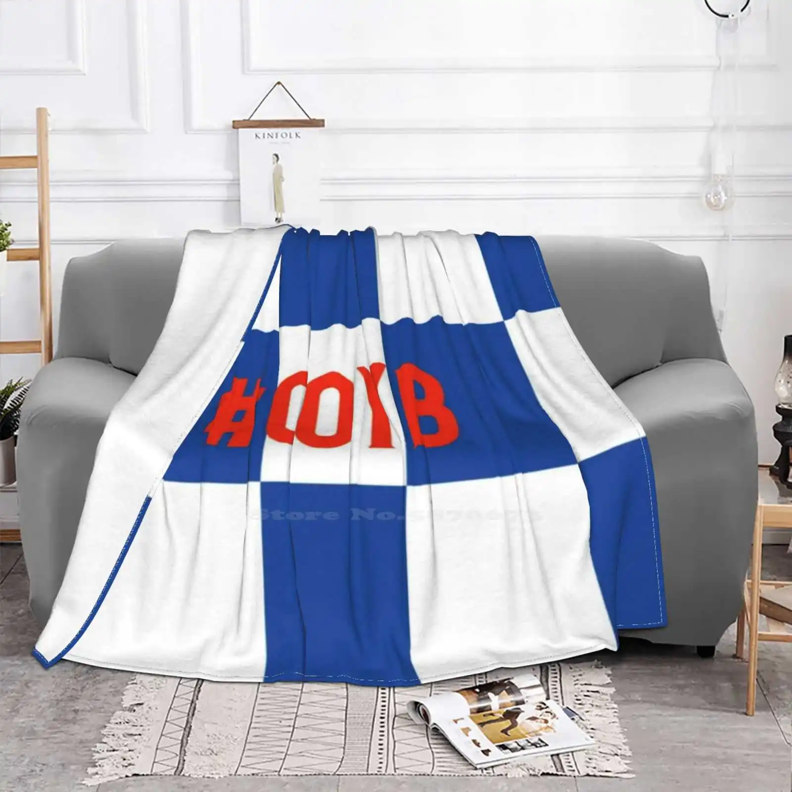 Coyb For Home Sofa Bed Camping Car Plane Travel Portable Blanket Football Team Football Club Premier League Cfc Blues Havertz