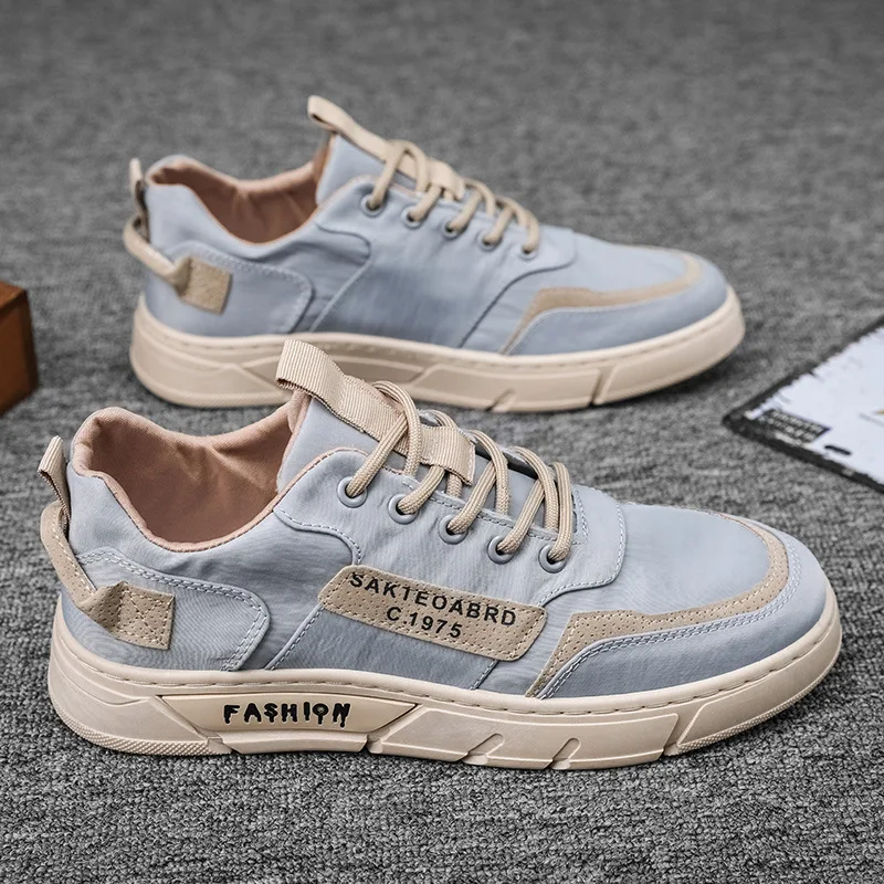 Low-top Breathable Men's Shoes Fashion Sneakers 2023 New Board Shoes Umbrella Canvas Shoes Casual Loafers All-match Shoes Male