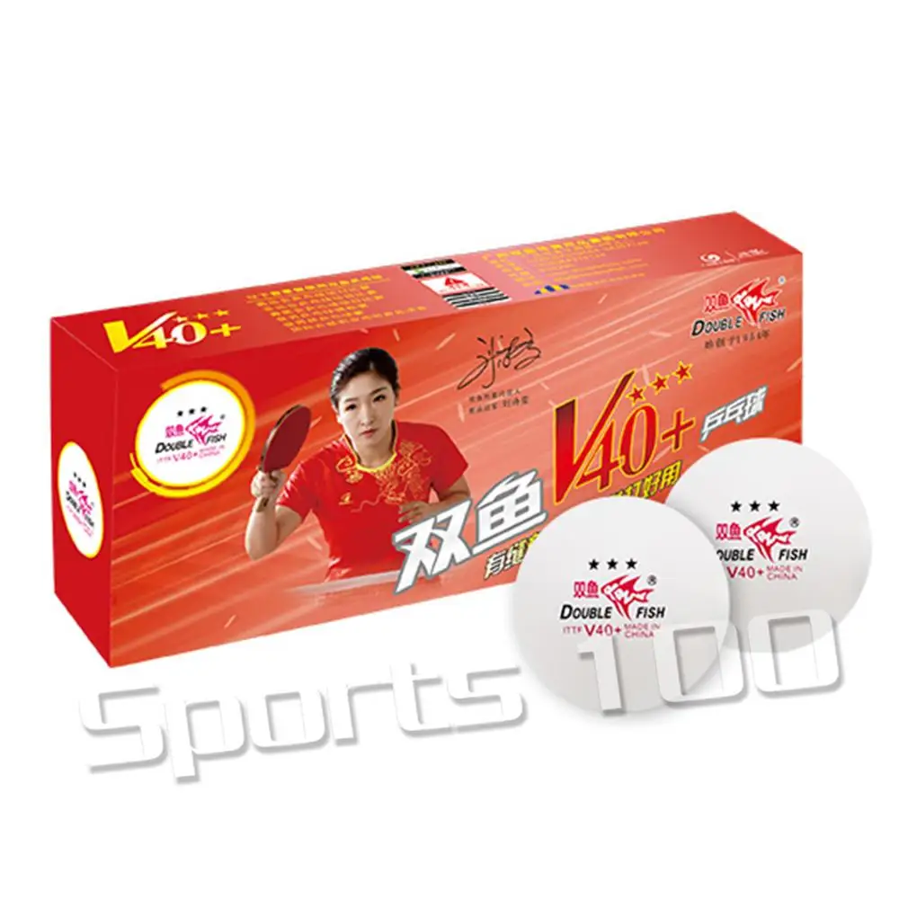 

Original Double Fish 3-Star V40+ Table Tennis Balls 40+ New Material Seamed Plastic ABS Ping Pong Balls