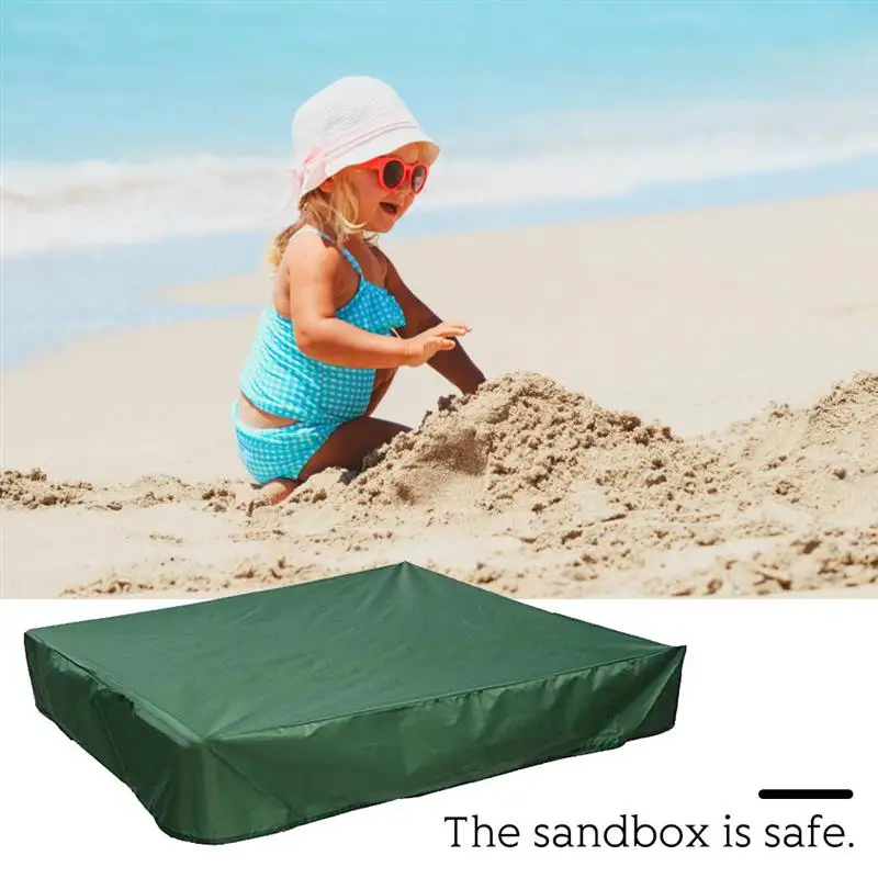 Sandbox Cover Foldable Sandpit Waterproof Cover Outdoor Playground Sandbox Oxford Cloth Protector, 200x200cm