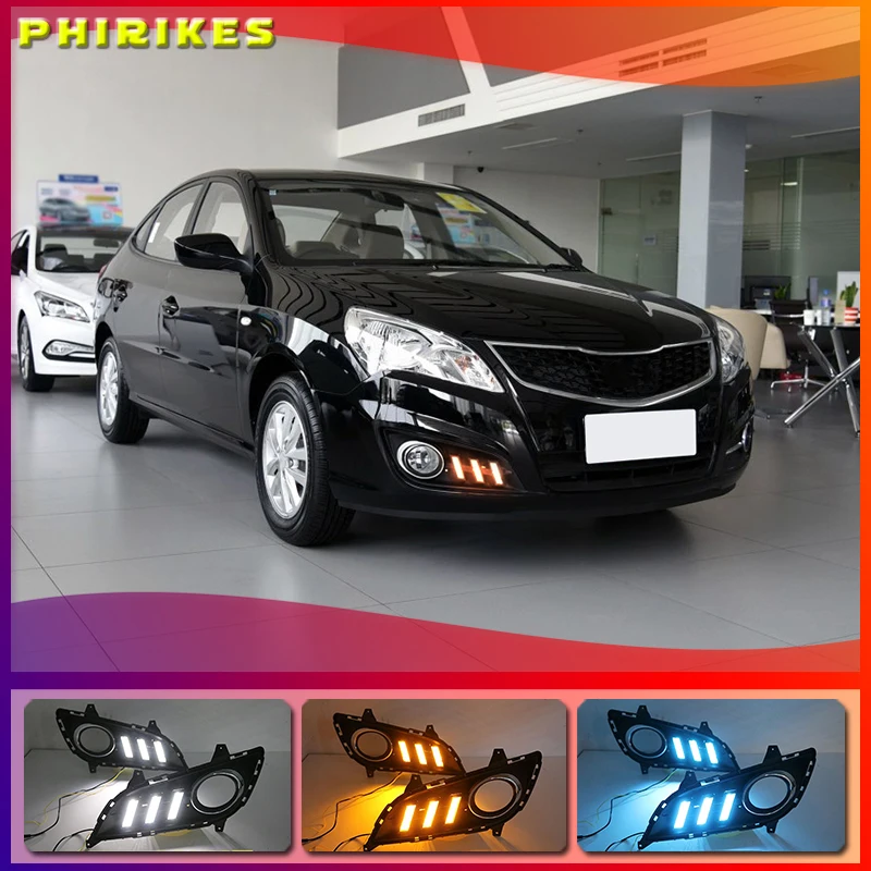 

For Hyundai Elantra 2012-2016 LED car DRL Daytime Running Light Daylight Waterproof Signal lamp car-Styling