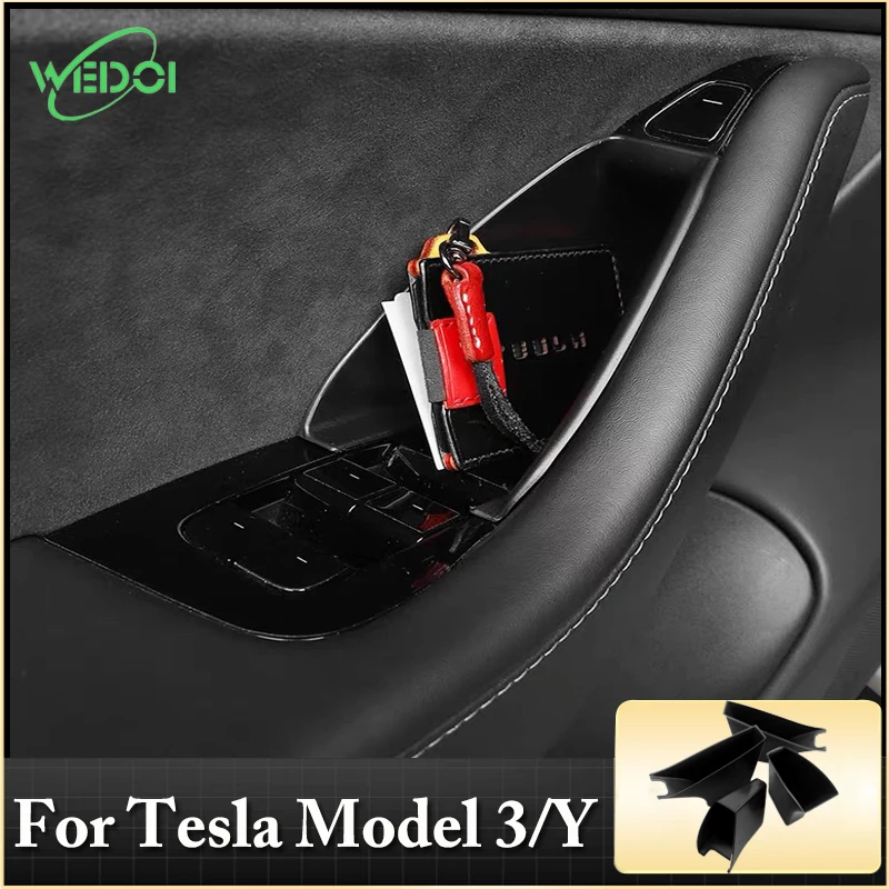 

WEDOI Door Storage Box For 2021 Tesla Model 3/Y Passenger Storage Box Armrest Box Car Accessories For Tesla