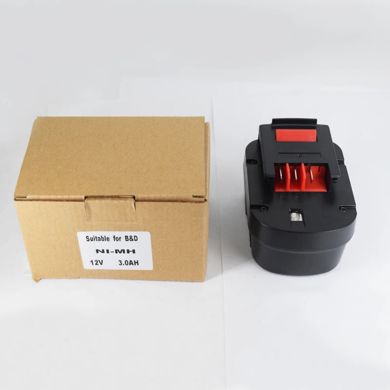 パロ FS120B 12V 3000 ニッケル水素充電式バッテリーパック Black & Decker ドリル A12 A12EX FSB12 A1712 HP12K HP12KD Bateria の