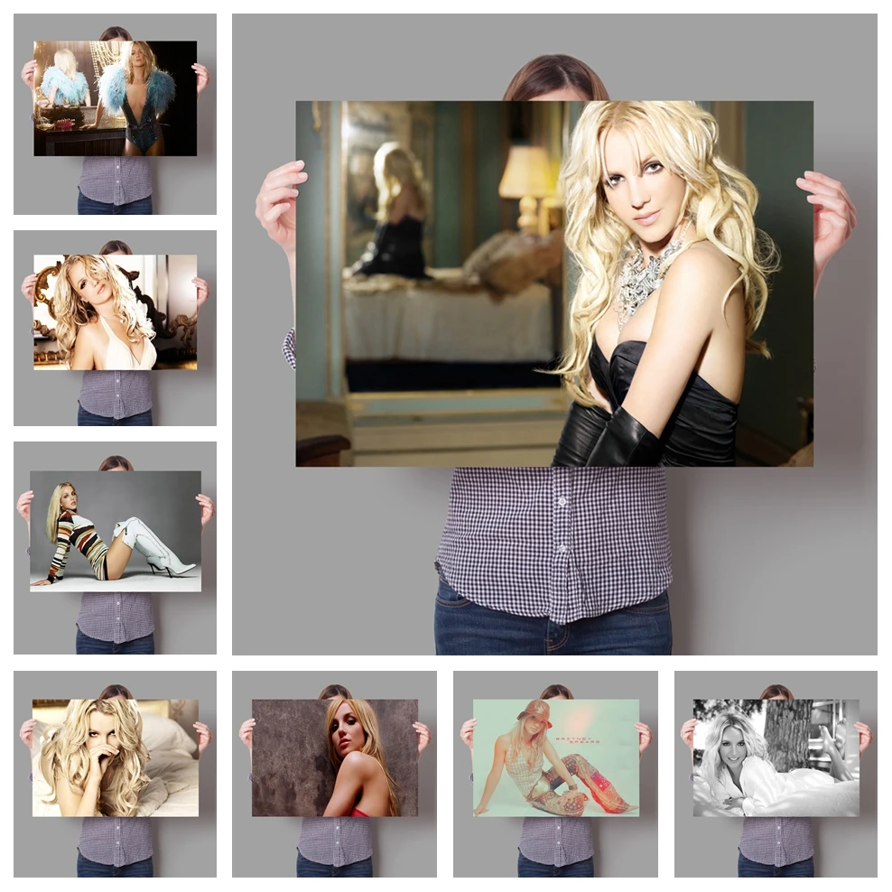 

Famous Music Singer Britney Spears Picture on The Room Wall Canvas Painting Room Decor Posters Print Picture for Home Decoration