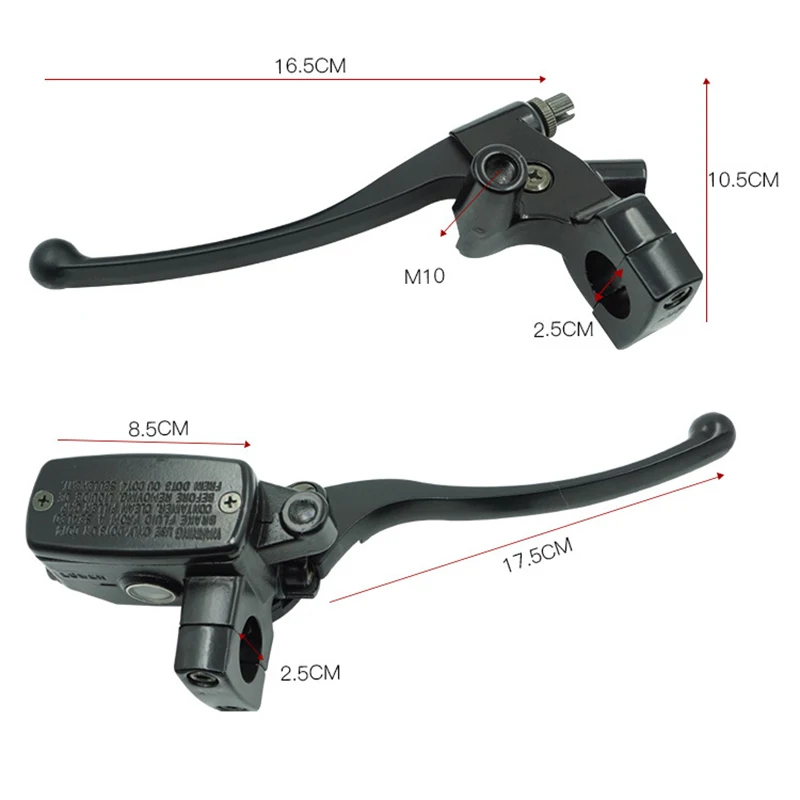 1pair 25mm Motorcycle Brake Pump Front Master Cylinder Hydraulic Brake Lever For Honda SHADOW STEED 600 400 VT600 VT750