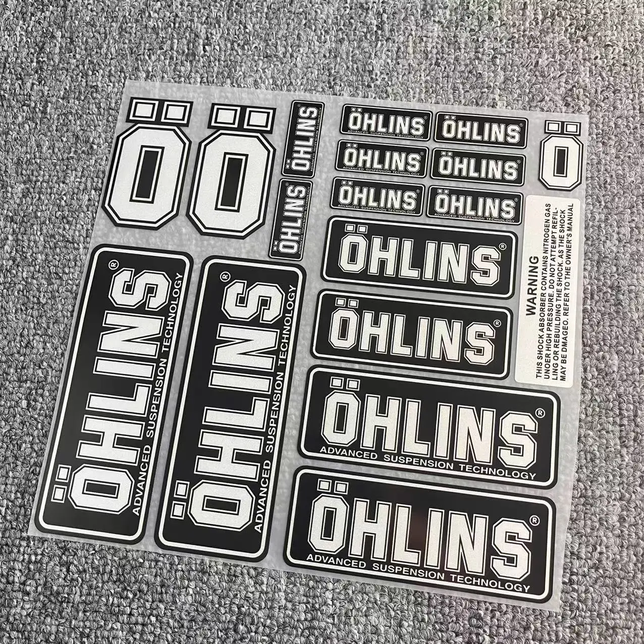 OHLINS Motorcycle Decal Decoration Logo Accessories High Reflective Suspension Shock Absorption Modified Moto Waterproof Sticker