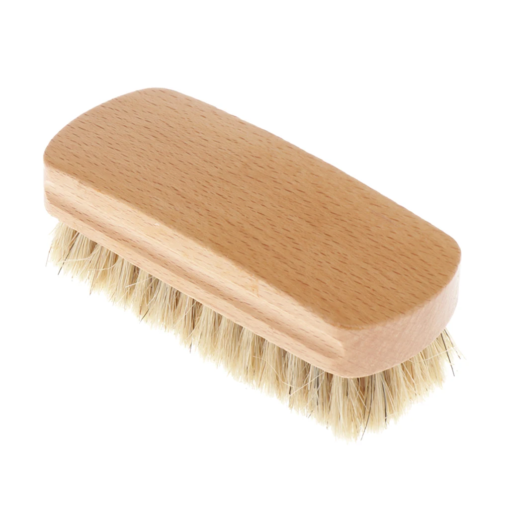 Shine Brush Shoeshine Brushes Made Of Pig Hair Leather Shoes Dirt Brush