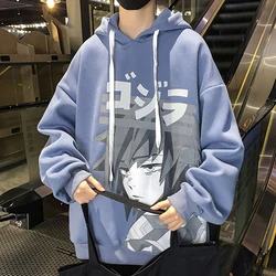 ATSUNSET Anime Demon Slayer Tomioka Yiyong Printed Sweatshirt Autumn Harajuku Japanese Pullover Daily Streetwear Hoodie Top