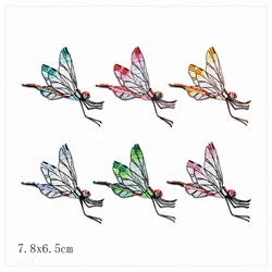 Dragonfly Embroidery Patch Animal Clothing Heat Transfer Patchwork Personalized Decorative DIY Stickers for Clothes Bag Hat