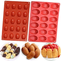 1pc 9/18/20 Mini Even Food Grade Madeleine Silicone Cake Mould Cookie Mold Magic DIY Shell Baking Pan Mould Kitchen Accessories