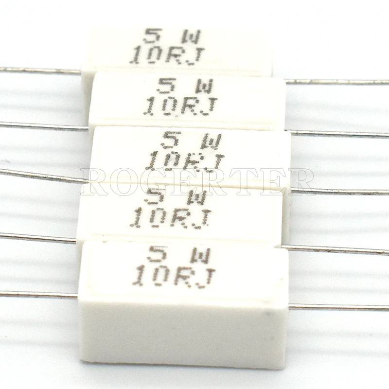 5% 시멘트 저항기, 세라믹 저항기, 5W, 10W, 20W, 0.1ohm/0.22/0.33/0.5/1/2/2.2/2.5/3/3.3R, 4.7, 5, 8, 10R, 20, 30, 33, 47, 50, 100ohm, 1KR