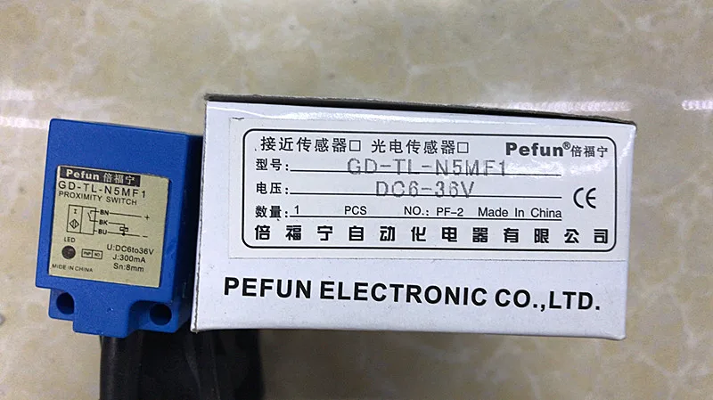 

pefun Genuine induction switch, proximity switch GD-TL-N5MF1, PNP normally open