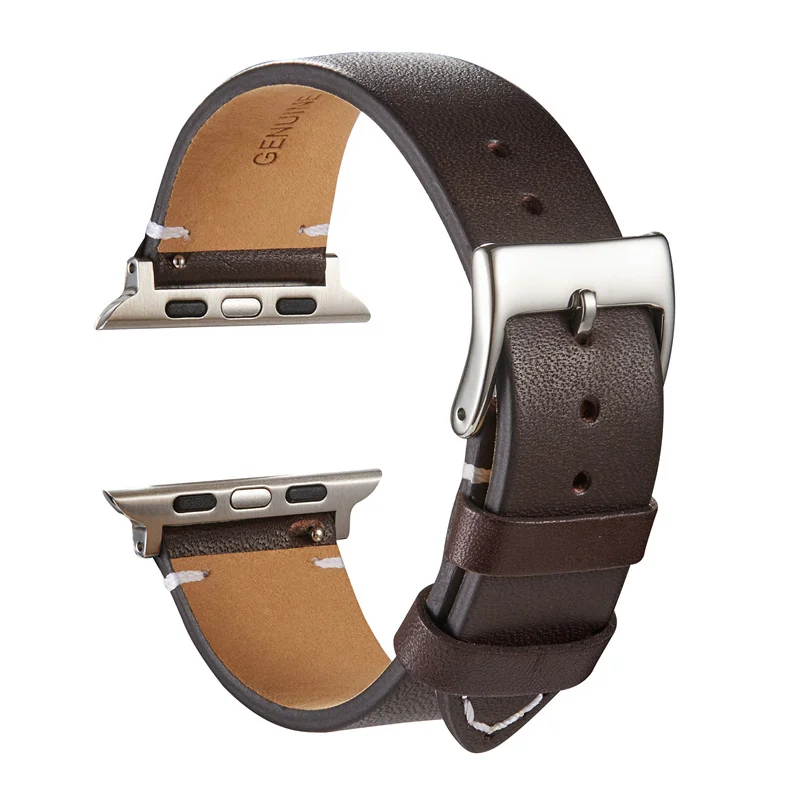 Quick Release Cowhide Strap for Apple Watch 49 45 44 42 41 40 38mm Band For IWatch Ultra 2/1 SE SE2 Series 9 8 7 6 5 4 3