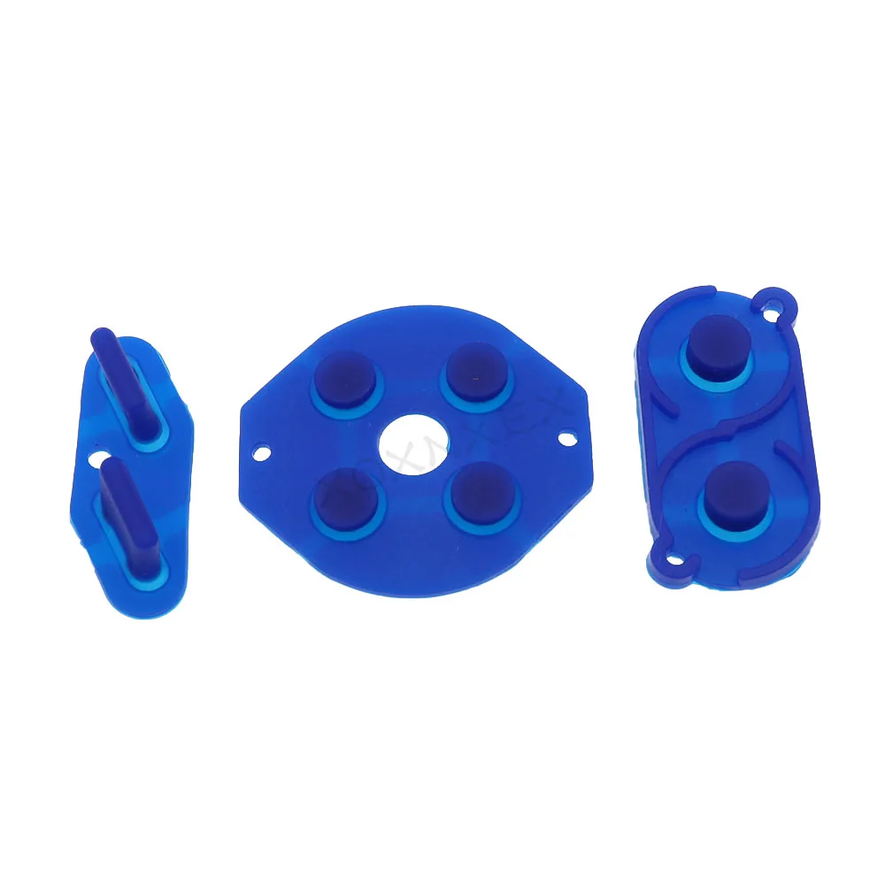 مجموعة واحدة من أفضل الأسعار لـ 7 ألوان لـ GameBoy Classic GB أزرار وسادات سيليكون مطاطية موصلة لوحدة التحكم الكلاسيكية Game Boy D-pad