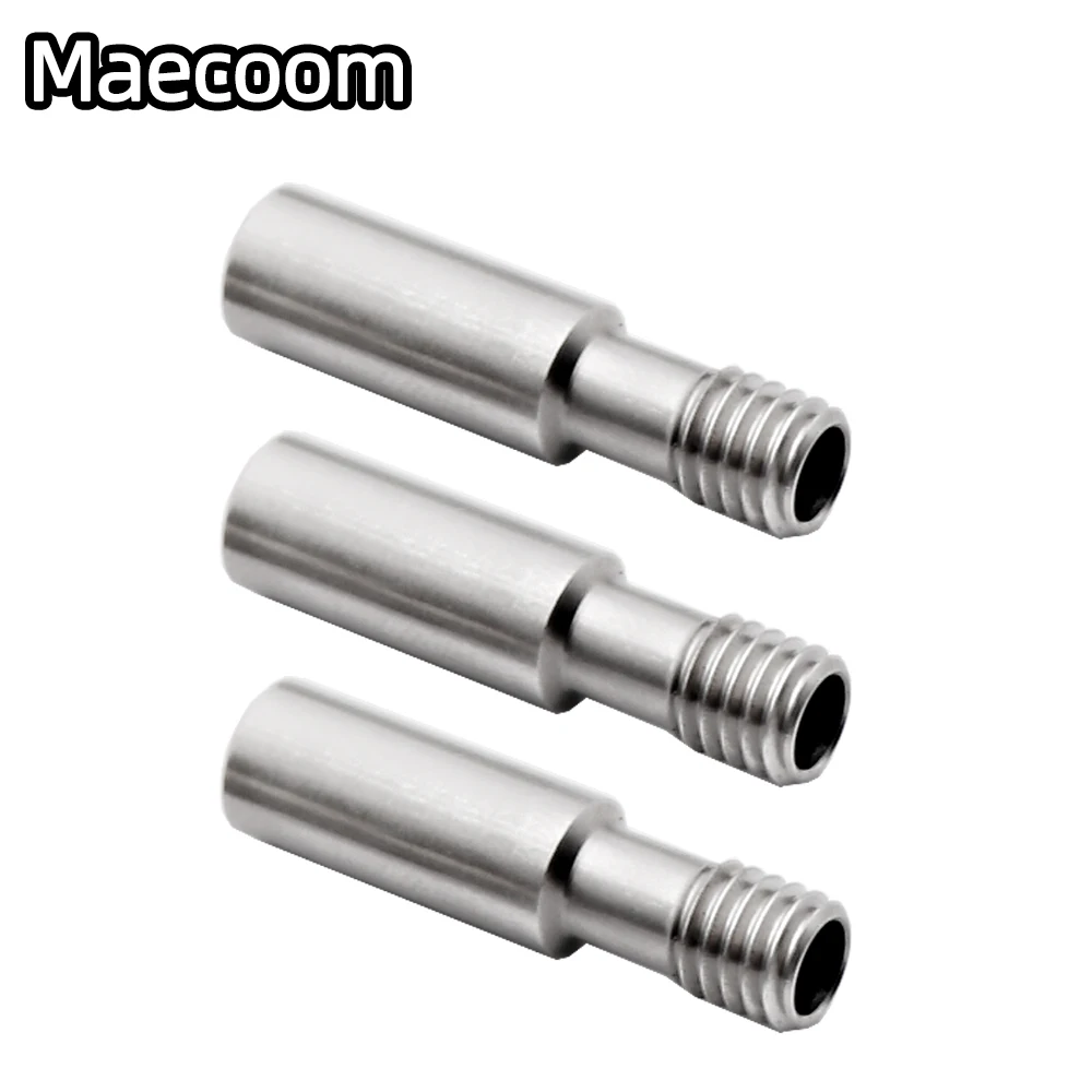 1-5pcs Ender3 CR10 Stainless Steel Throat Direct Heat Break Bowden Tube Long Thread 3D Printers Parts For ender5 Reprap 1.75 mm