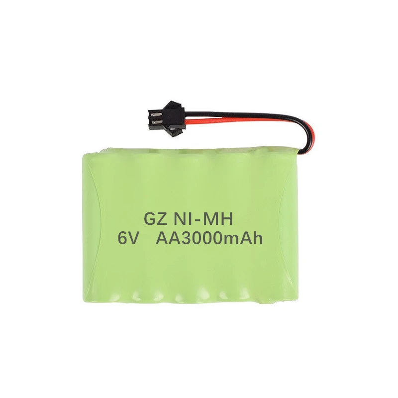 Upgrade 6V 3000Mah Nimh Acculader Sets Voor Rc Speelgoed Auto 'S Tankwagen Robots Kanonnen Boten Aa Ni-Mh 6V Oplaadbare Batterij Pack