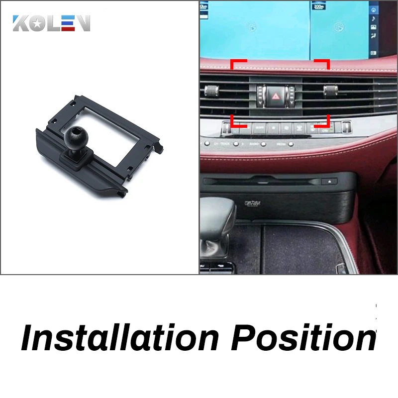 Car Mobile Phone Holder For Lexus LS350 LS500 LS500H 2018 2019 2020 Gravity GPS Stand Car Special Mount Clip Navigation Bracket