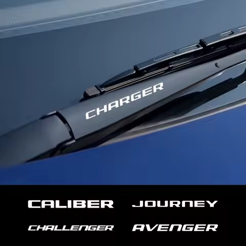 Car Windshield Wiper Stickers Accessories For Dodge AVENGER CALIBER CARAVAN CHALLENGER CHARGER DART DURANGO JOURNEY NITRO RAM
