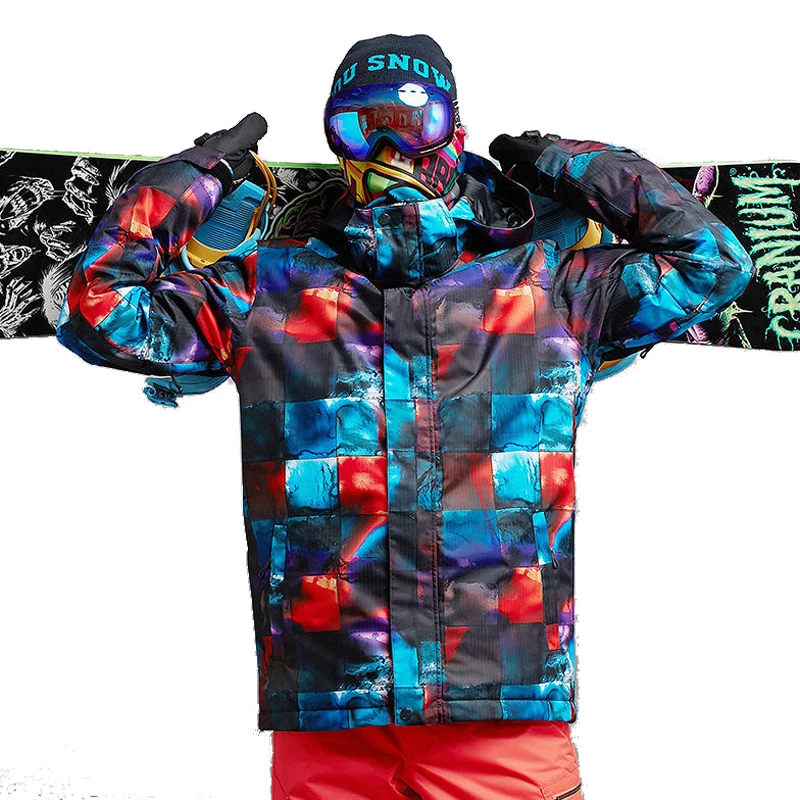 Men's Snow Suit Coat, Outdoor Sports Wear, Snowboarding Clothing, 10K Waterproof, Windproof, Costume, Ski Jackets, Winter