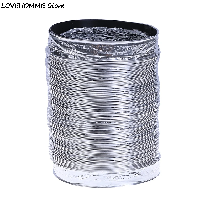 4inch Ventilator Pipe Aluminum Tube Air Ventilation Hose Flexible Exhaust Duct 2M