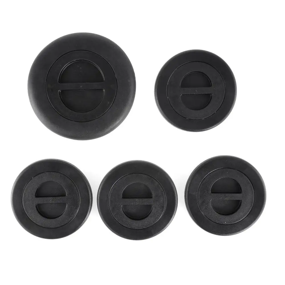 

5Pcs 5th Wheel / Gooseneck Bed Plug Cover Kit Black Compatible with Ram 1500 2500 3500 2014-2019 68225506AA