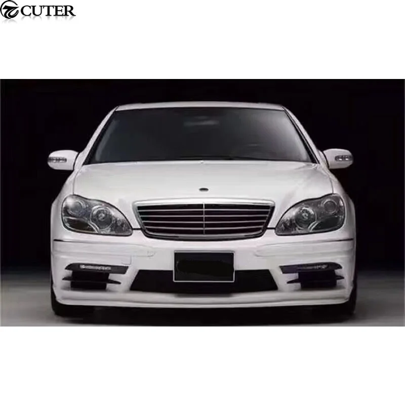 W220 S320 S350 Car Body Kit Frp Unpainted Front Rear Bumper Side Skirts for Mercedes Benz W220 S500 Wald Body Kit 01-05