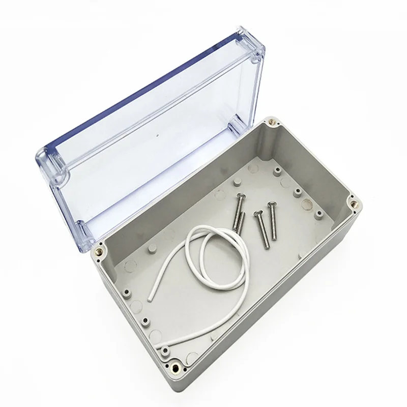 1pc Waterproof Plastic Clear Cover DIY Electronic Box 200mmx120mmx56mm Project Instrument Enclosure Case