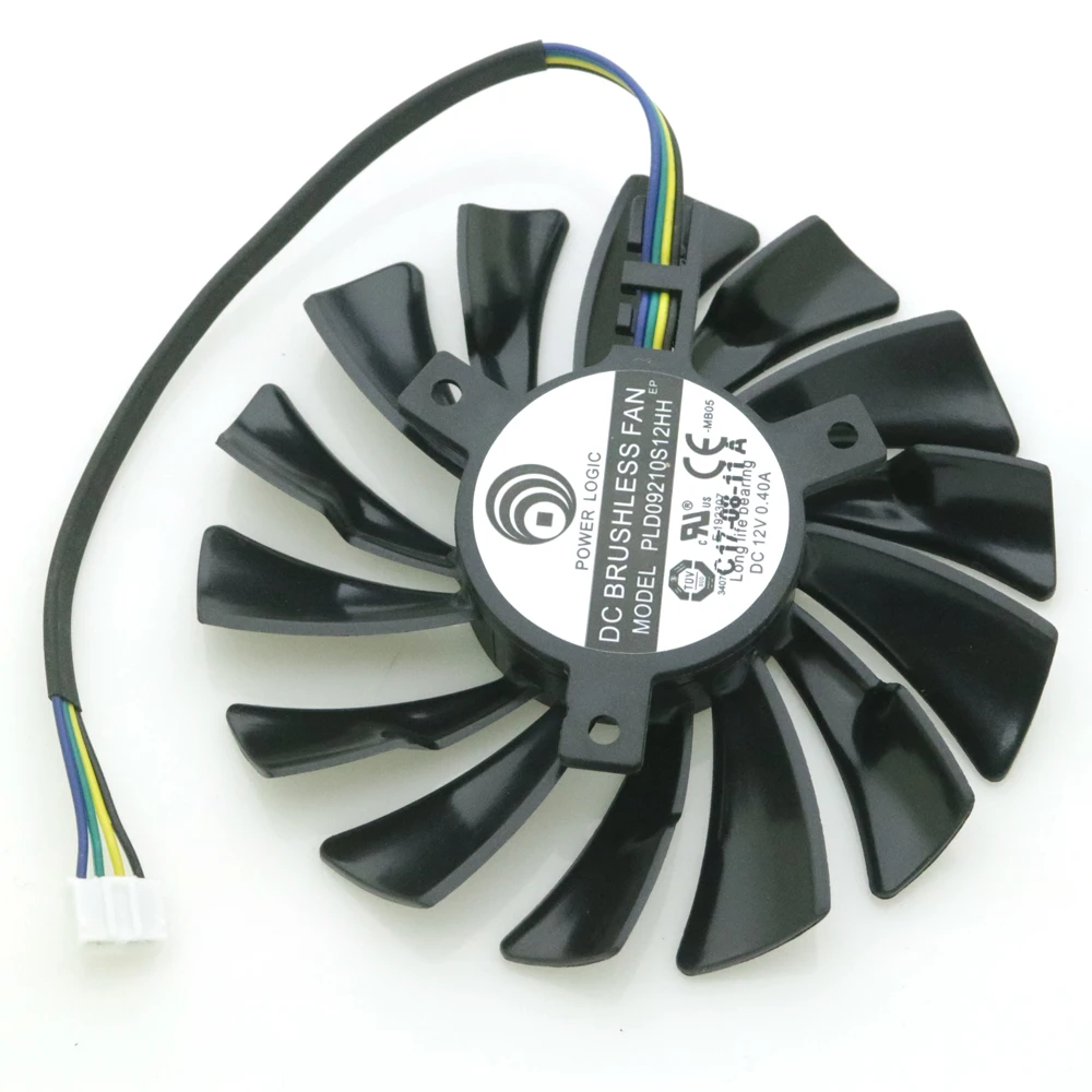 Refroidisseur de carte graphique 12V 0,40 a 4 broches pour MSI GTX1060 GTX1070 AERO ITX, ventilateur de refroidissement