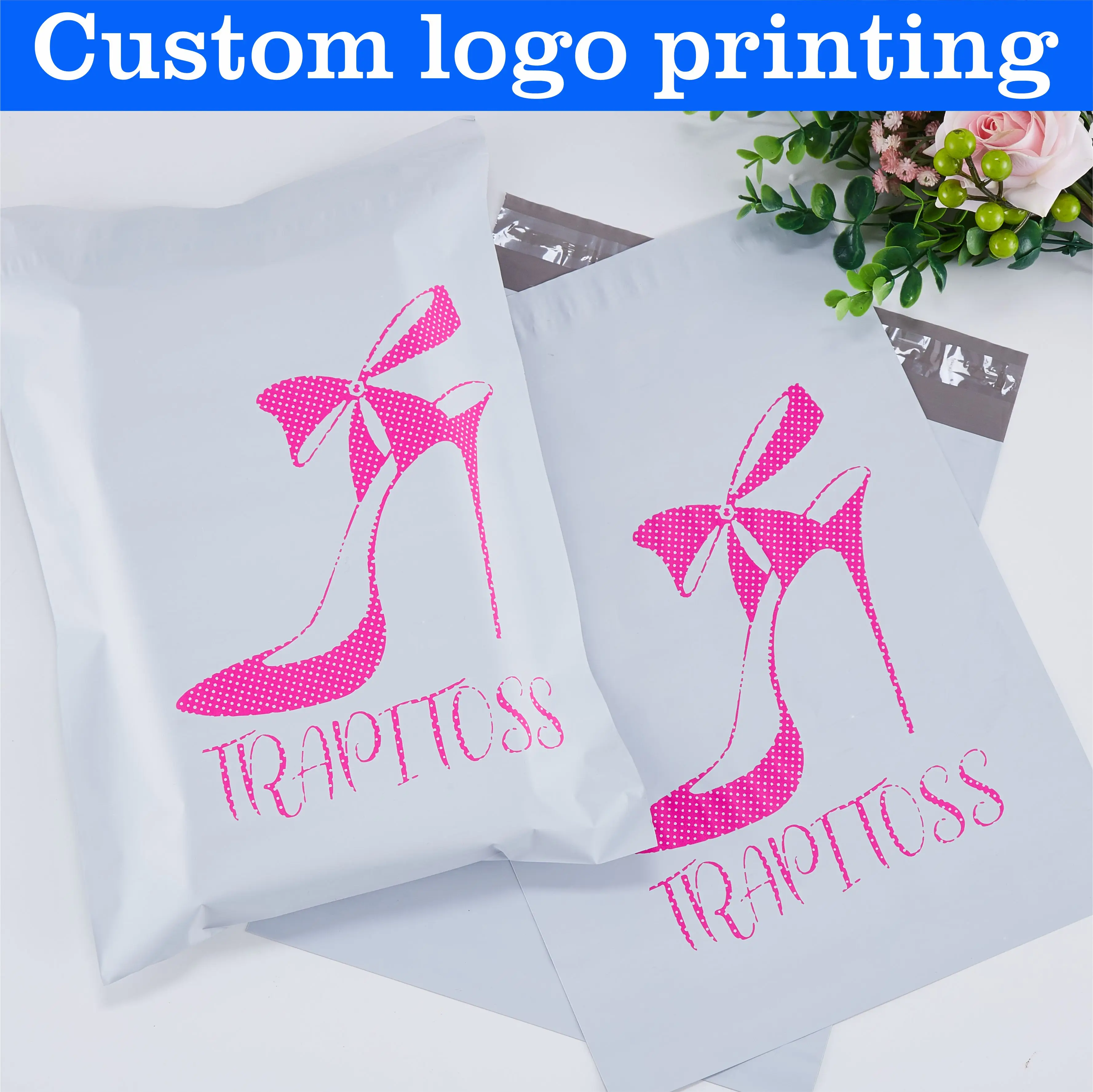 Custom Printed Poly Mailers Self Seal Adhesive Shipping Bags, Mailer Garment Bag, Courier Mailing Bags for Clothing Packaging