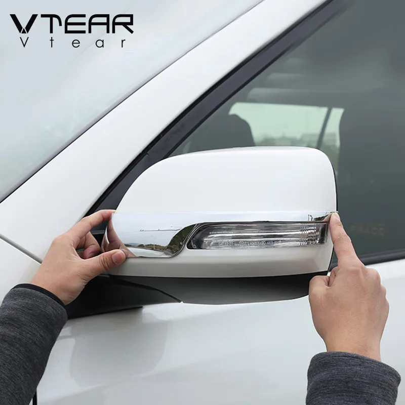 Vtear exterior rearview mirror trim accessories car Anti-scratch cover decoration styling parts For Toyota LAND CRUISER 200 2020