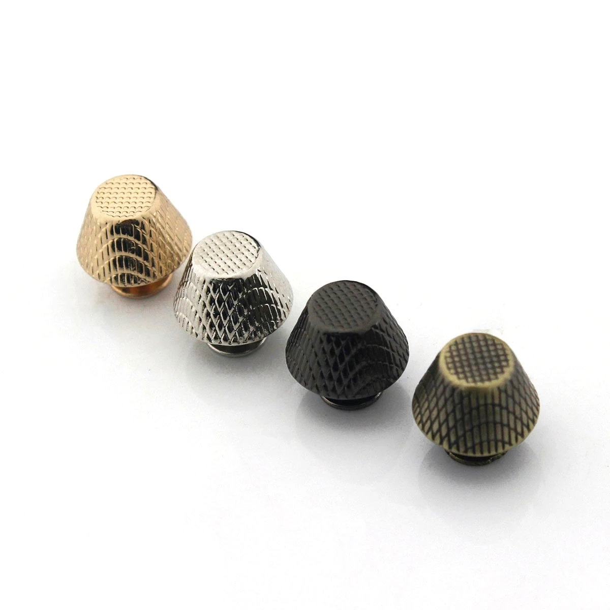 4pcs Metal Embossed Bucket Shape Screw Back Rivets Studs Nail Stud for DIY Garment Leather Craft Belt Wallet Decoration Parts