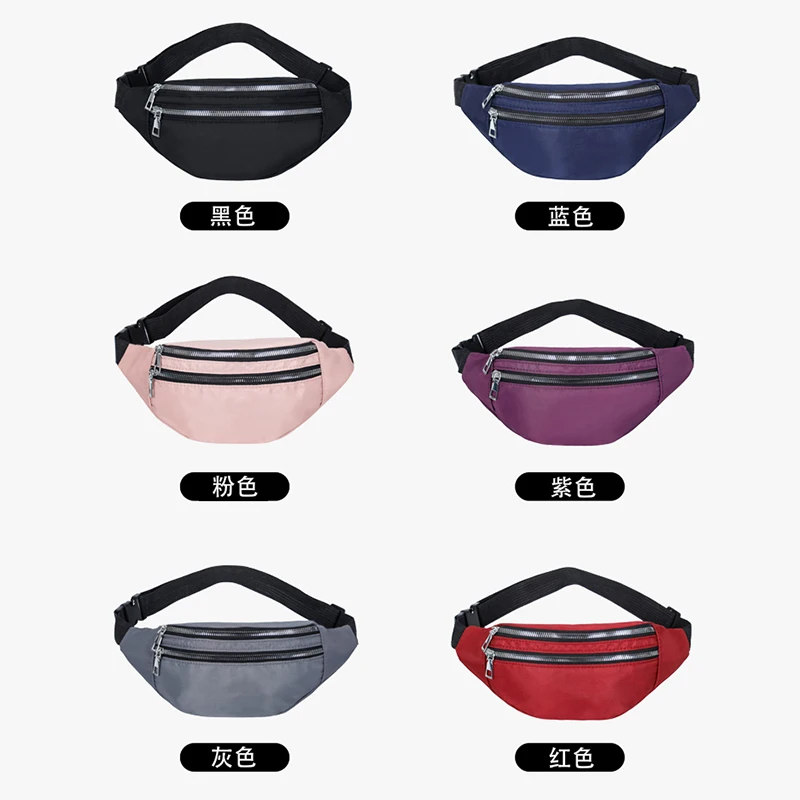 ผู้หญิงเอวกระเป๋า Fanny Pack กระเป๋าสะโพก Bum กระเป๋าสุภาพสตรีกระเป๋าเข็มขัดกระเป๋าเงิน Crossbody กระเป๋ากระเป๋าเข็มขัดกระเป๋าสตางค์กระเป๋าสตางค์