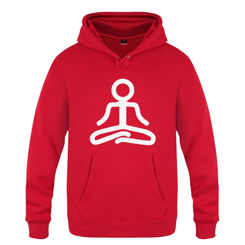 Sudadera con capucha para hombre, prenda deportiva de manga larga con estampado divertido y creativo, ideal para meditación, Yoga y abrigo, novedad