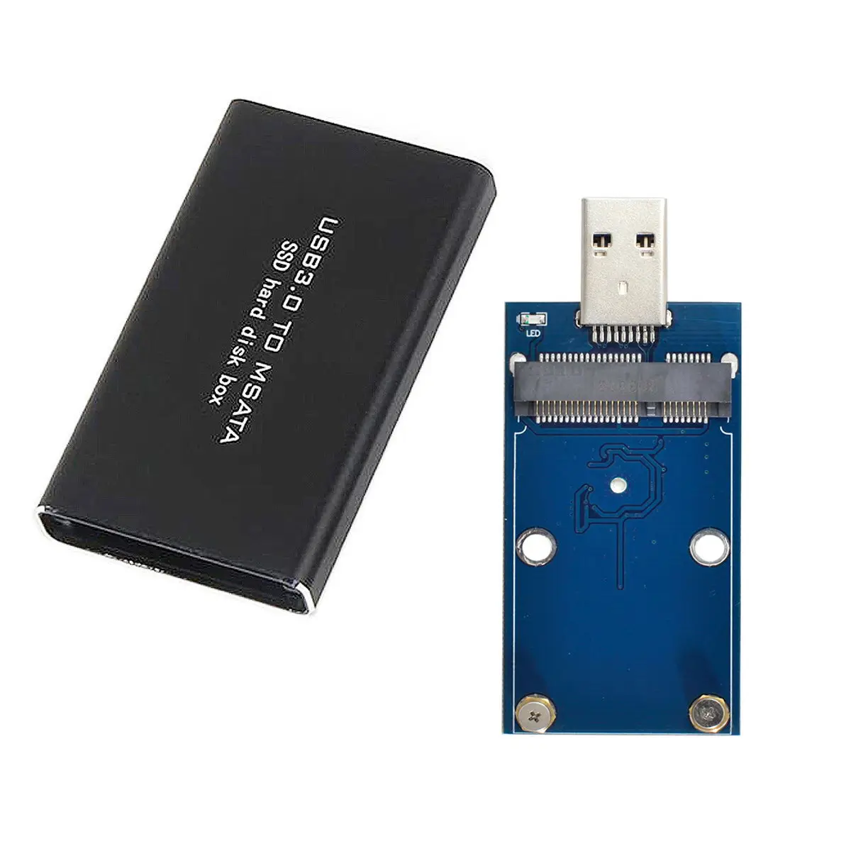 

CY Mini PCI-E mSATA to USB 3.0 External SSD PCBA Conveter Adapter Card with Enclosure