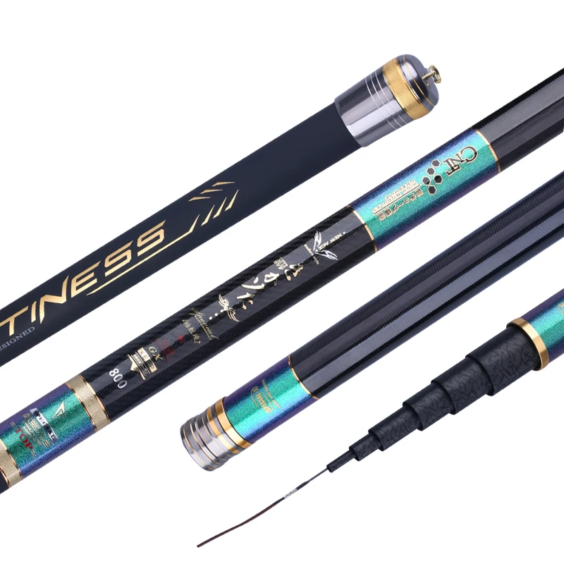 Extra Long High Carbon 8m -16m Long Section Power Hand Pole Fishing Rod Ultra Hard Super Light Telescopic Olta