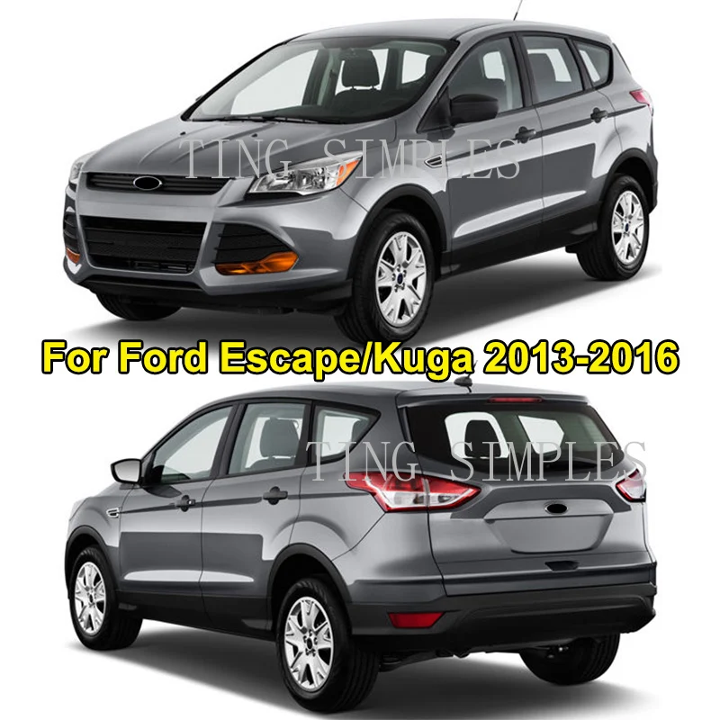 For Ford Escape Kuga 2 2013 2014 2015 2016 Chrome Front Head Fog Light Foglight Lamp Cover Trim Bumper Molding Guard Decoration