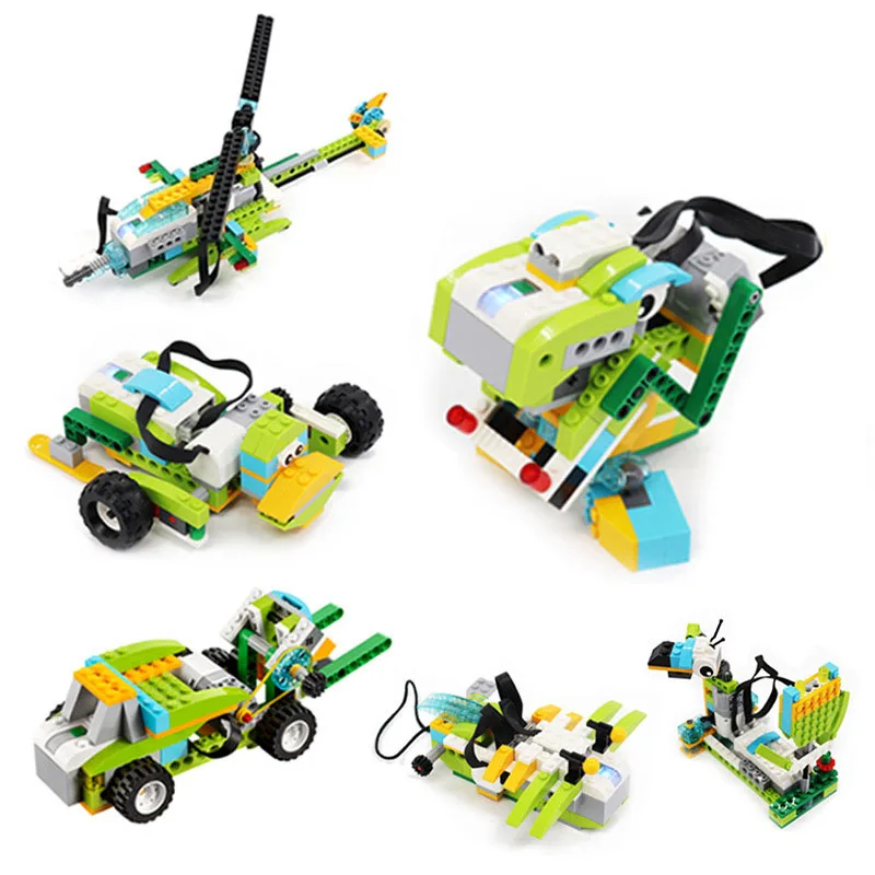 WeDo Robotics Construction Bulk Bricks Parts Building Blocks High-tech EV3 45300 Wedo 2.0 Educational DIY Toys