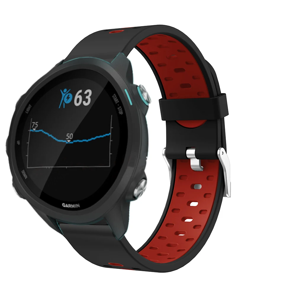 Correa de silicona suave para reloj Garmin Vivoactive 3, para Forerunner 245 245M 645, 20mm