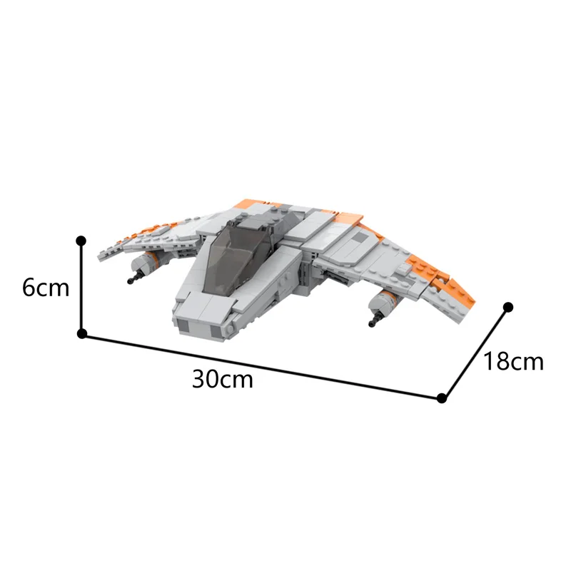 Juego de bloques de construcción de Star Movie para niños, juguete de ladrillos para armar avión v-wing Airspeeder, ideal para regalo de Navidad