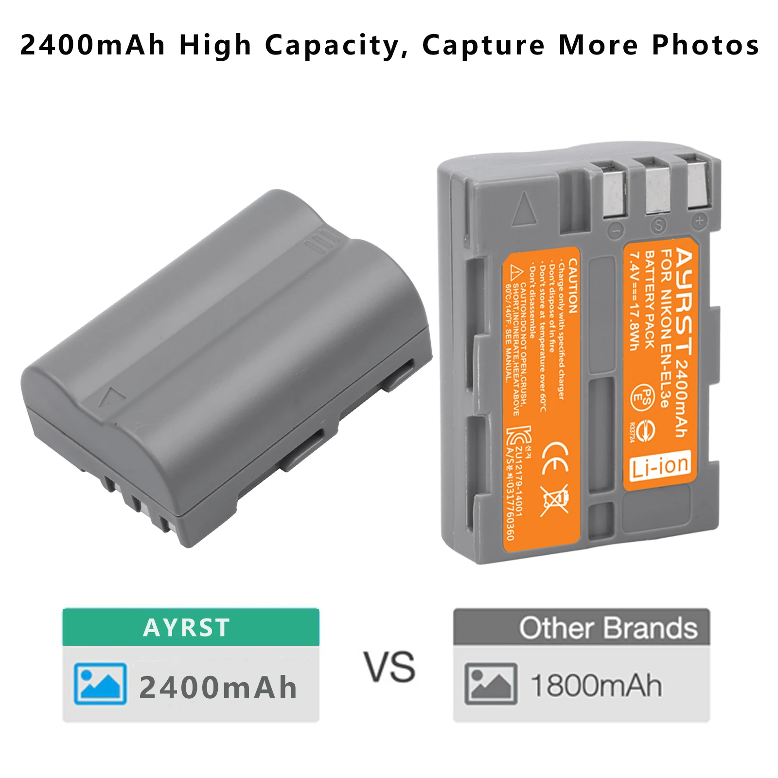 2 sztuk 2400mAh EN-EL3e pl EL3e ENEL3e EL3E baterii i ładowarka dla Nikon D30 D50 D70 D70S D90 D80 D100 D200 D300 D300S baterii