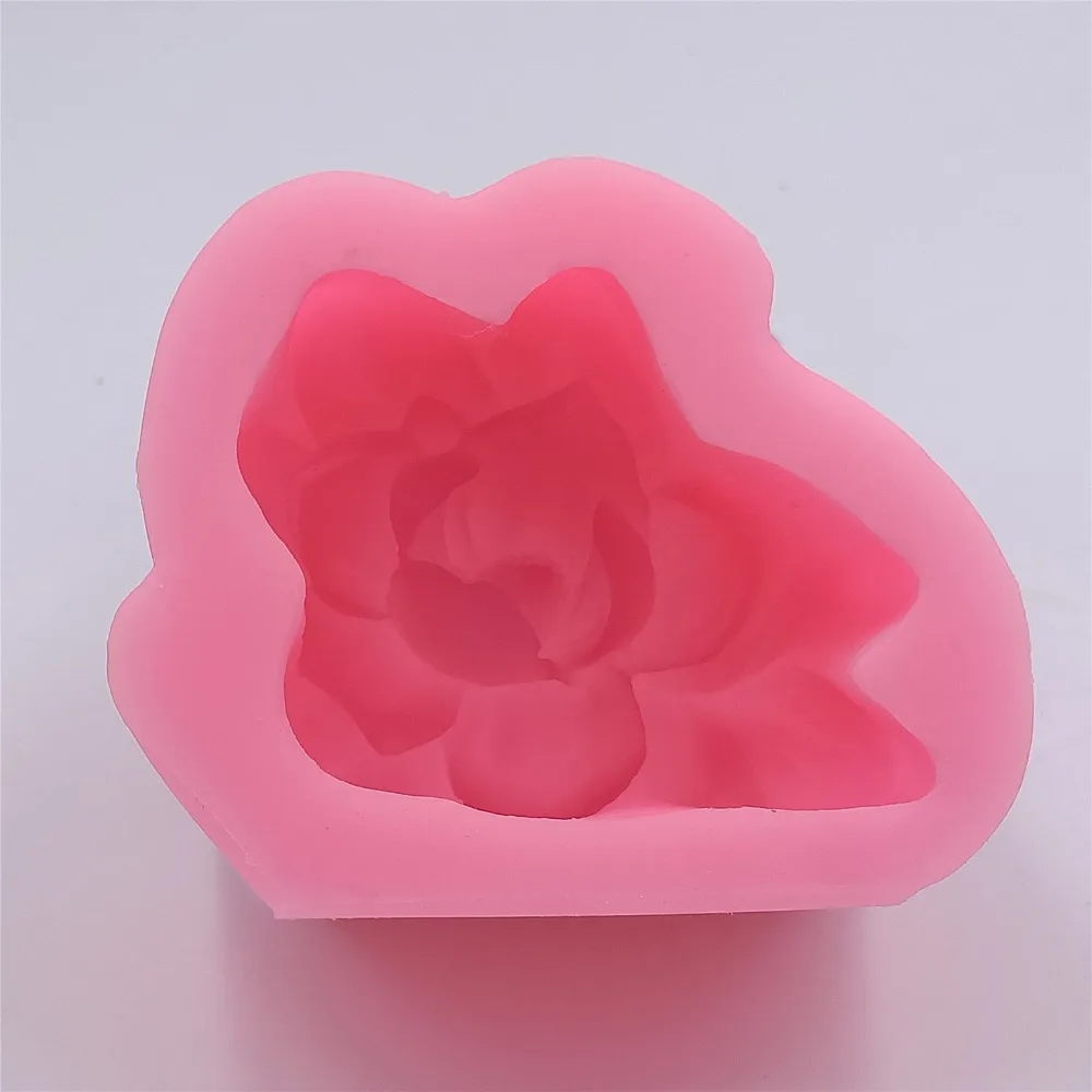 Flower Soap Mold 3D Silicone Molds for Soap Candle Cake Chocolate Plaster Wax Crafts Mould