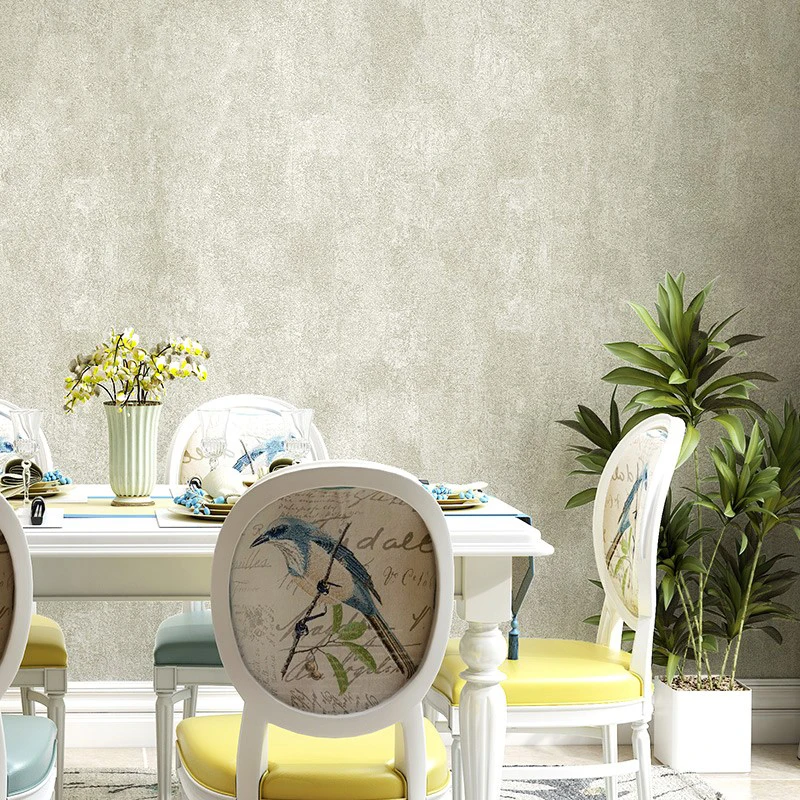 Vintage Non-woven Plain Solid Color Wallpaper Luxury Bedroom Living Room Sofa TV Background Home Decor Wallpaper For Walls Roll