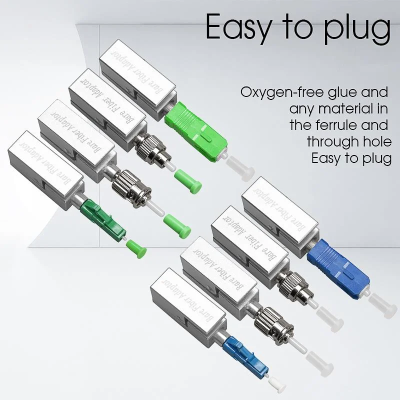 

Optic Fiber Connector SMA905 FC SC ST APC UPC Square Bare Adapter Flange Temporary succeeded OTDR Test Coupler