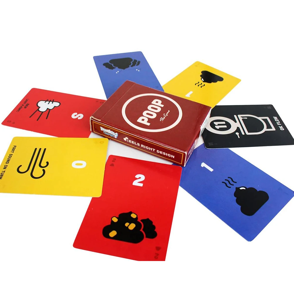 Poop The Game Card Game Friendly Party Game Board Card Game for Kids, Teens and Adults Families and Parties