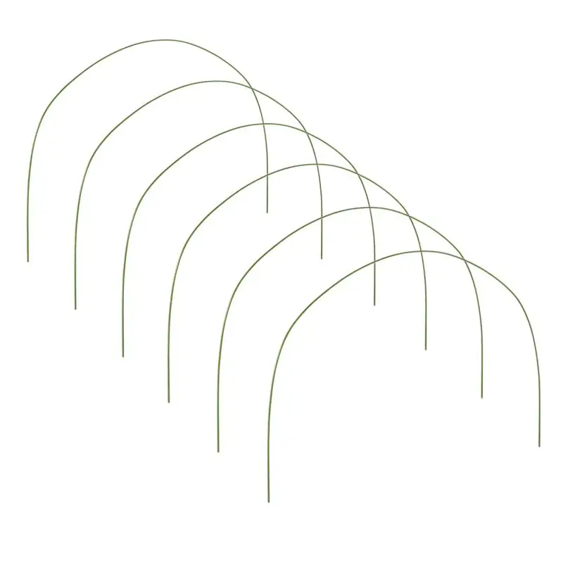 6 Pcs Greenhouse Hoops Plant Hoop Grow Garden Tunnel Hoop Support Hoops Plant Holder Tools for Stakes Agriculture Farm