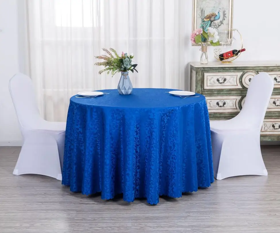 Wedding Table Cloth Cover with Jacquard Luxury Pattern, Hotel Dinner Room, Birthday Party Decoration, Nice Look Design, Durable