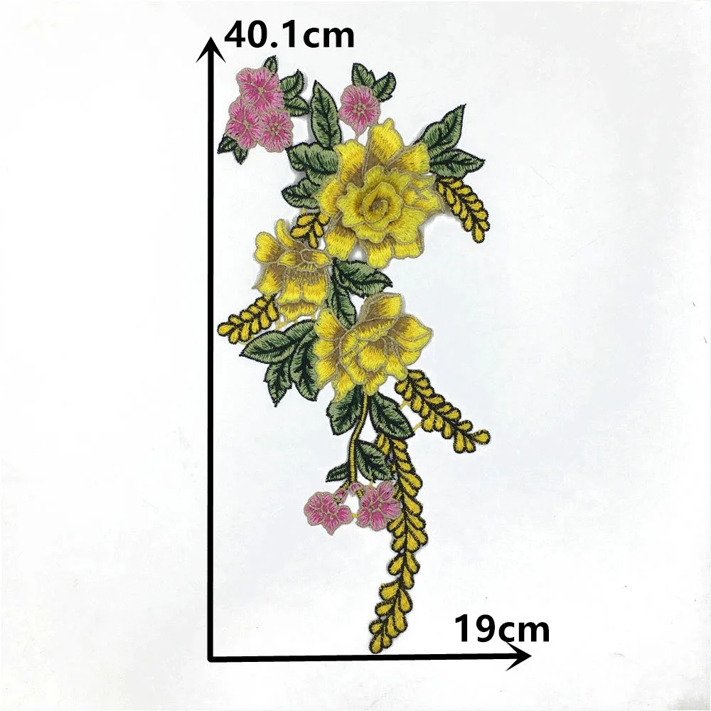 High Quality Embroidery Polyester 3D Flower Collar DIY Lace Fabric Decoration Dress Sewing Applique Accessories