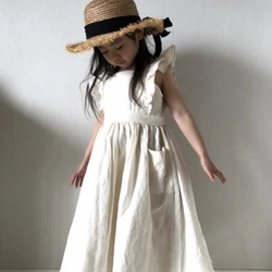 New Brand Baby Girls Dresses Korean Japan Style Summer Kids Girls Dress Ruffles Kids Girl Clothing Causal Princess Dress